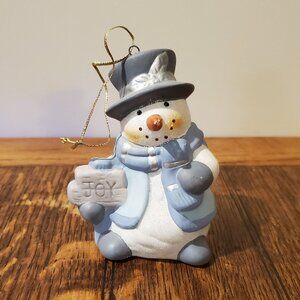 Snowman "Joy" Christmas Ornament